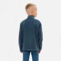 Джемпер флисовый детский MINAKU цвет тёмно-серый, размер 122