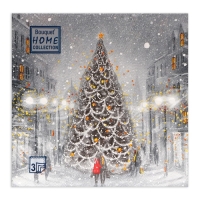 Новогодние салфетки бумажные Home Collection &laquo;Волшебная ночь&raquo;, 3 слоя, 33х33, 20 шт.