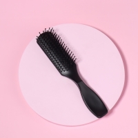Расчёска массажная, 3,5 &times; 16,5 см, цвет чёрный