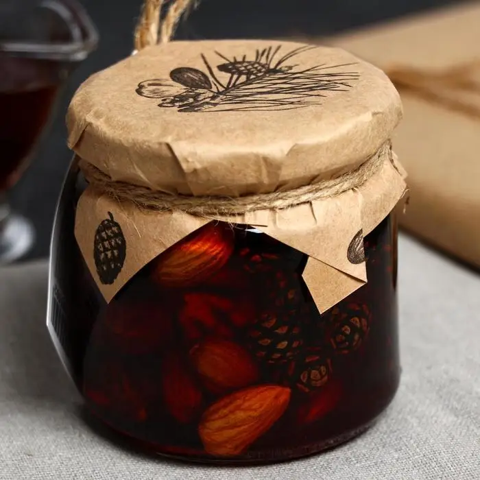 Варенье &laquo;Таёжный тайник&raquo; из сосновой шишки с ореховым ассорти, 240 г