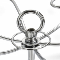 Подставка для бокалов, серебристая с коричневым основанием, на 6 бокалов Подставка для бокалов, серебристая с коричневым основанием, на 6 бокалов