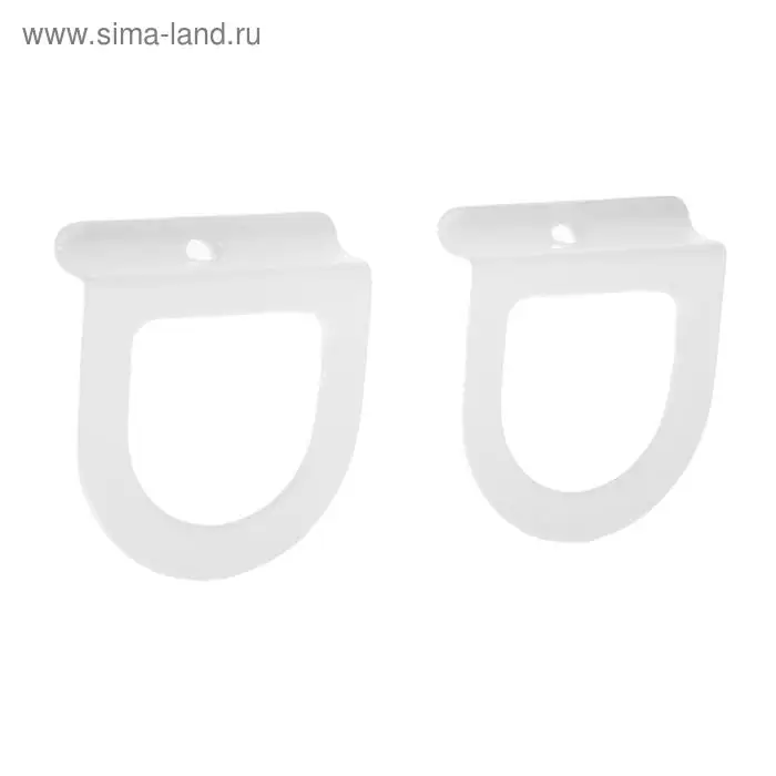 Ручка москитной сетки, металл, белая, 2 шт.