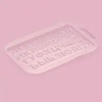 Форма для шоколада &laquo;Алфавит&raquo;, 21.5&times;14.4 см, 31 ячейка, пластик, прозрачная