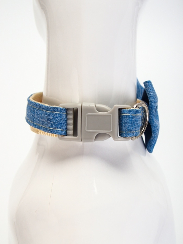 Ошейник Ошейник "Джентельмен жакардовый", 40 х 1,5 см, синий