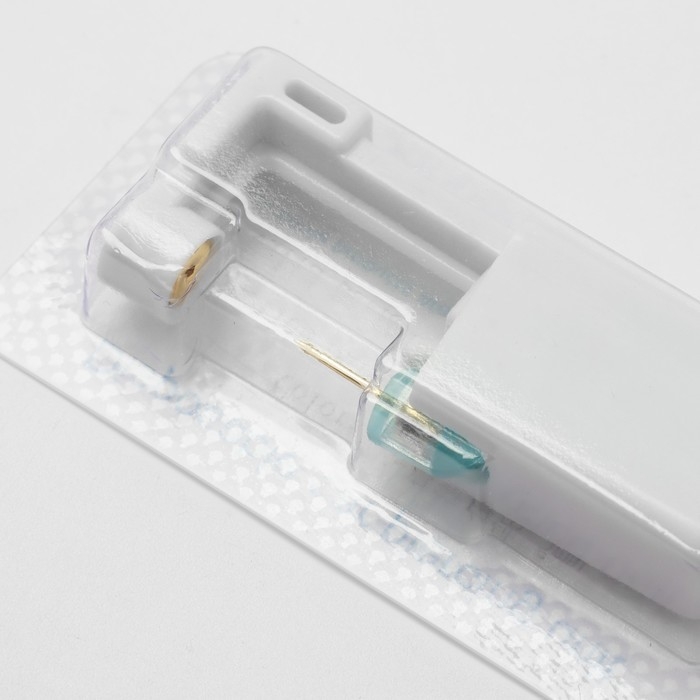 Пистолет одноразовый для пирсинга, серьга в комплекте &laquo;Классика&raquo;, 5 мм, цвет белый в золоте