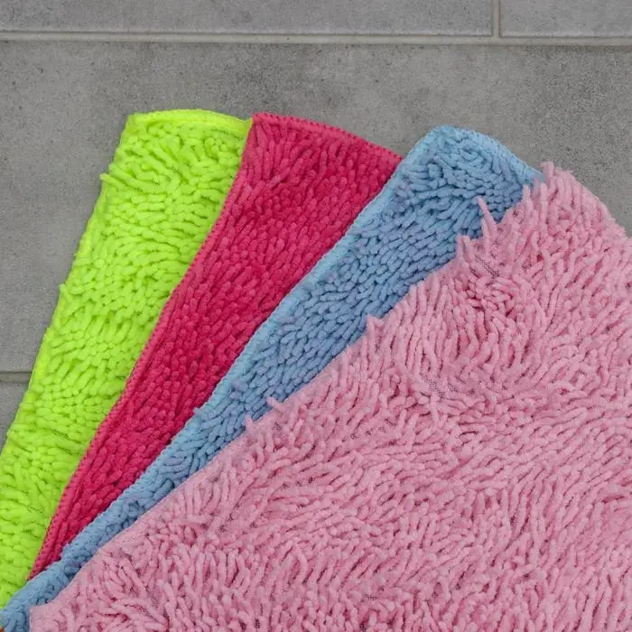 Насадка для швабры с зажимом-бабочкой, микрофибра, тонкая букля, 30&times;20 см, цвет МИКС