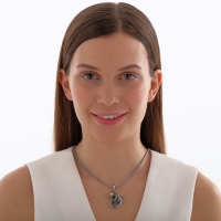 Кулон-амулет «Помпеи» хамелеон, цвет чернёное серебро, 70 см Кулон-амулет «Помпеи» хамелеон, цвет чернёное серебро, 70 см