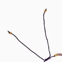 Браслет, длина 16 см, цв. сиреневый, красный