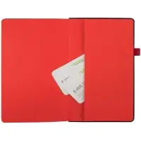 Ежедневник Ton, недатированный, черный с красным