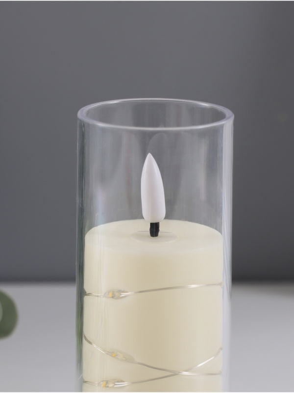 Ночник свеча Ночник свеча "Романтик" LED 3xLR44 5,5х5,5х12,,5см