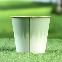 Кашпо "Ведерко Генри" зеленый, 10х10х10см Кашпо "Ведерко Генри" зеленый, 10х10х10см