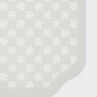 Коврик "Daisies" влаговпитывающий Доляна, 45х30 см, серый Коврик "Daisies" влаговпитывающий Доляна, 45х30 см, серый