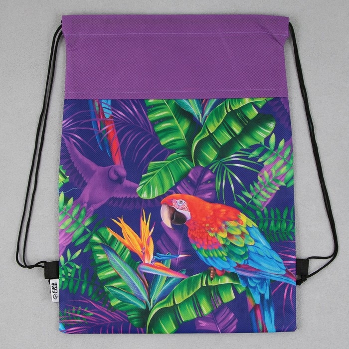 Мешок для обуви &laquo;Яркие тропики&raquo; нетканное полотно, размер 30 х 40 см