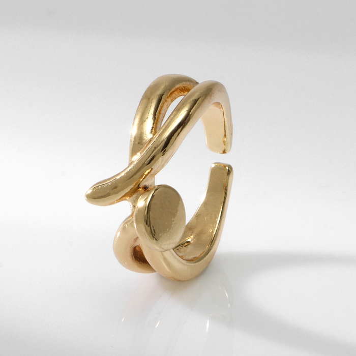 Кольцо металл &laquo;Тренд&raquo; гвоздь, цвет золото, безразмерное