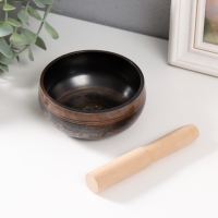 Поющая чаша металл "Иероглифы" с резонатором 4,5х9,5х9,5 см Поющая чаша металл "Иероглифы" с резонатором 4,5х9,5х9,5 см