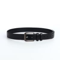 Ремень мужской, ширина 4 см, пряжка металл, цвет чёрный