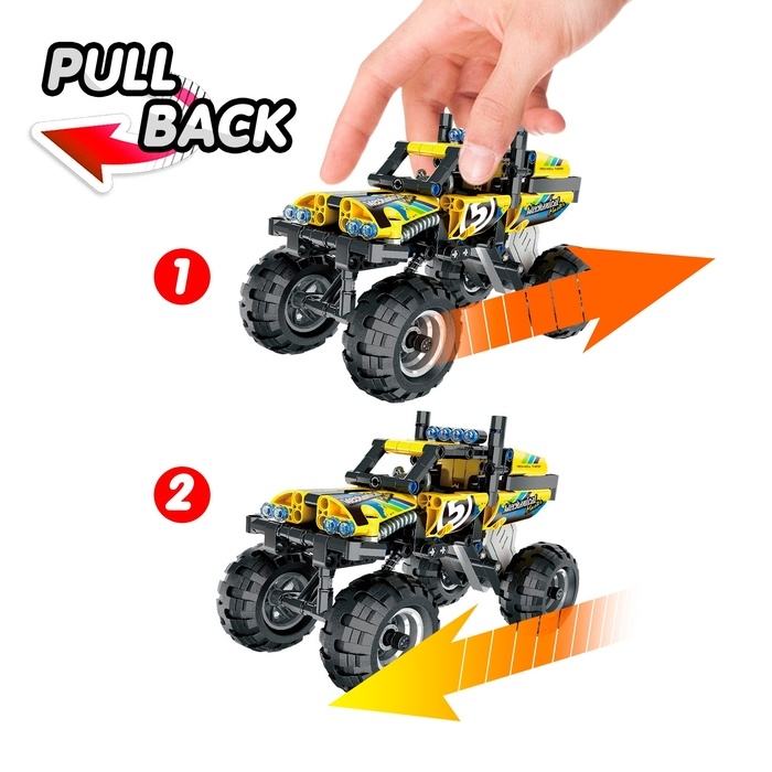 Конструктор инерционный &laquo;Багги&raquo;, 199 деталей