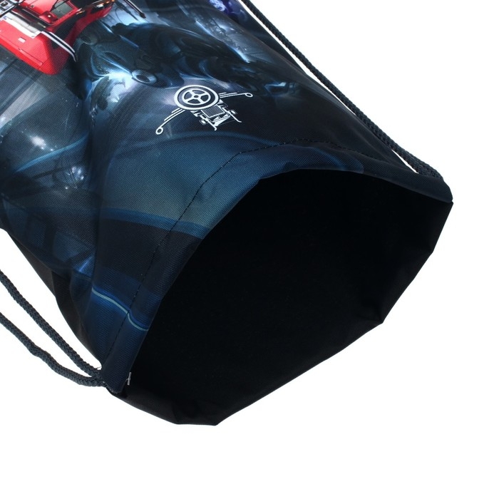 Мешок для обуви 430 х 340 мм, Stavia (плотность 600D с водоотталкивающей ПУ-пропиткой) "Красный грузовик"