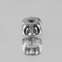 Стразы пришивные &laquo;Круг&raquo;, в оправе, d = 6 мм, 100 шт, цвет белый