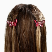 Краб для волос в форме бабочек &laquo;Lovely girl&raquo;, 2 шт., 4 х 3 х 2.5 см