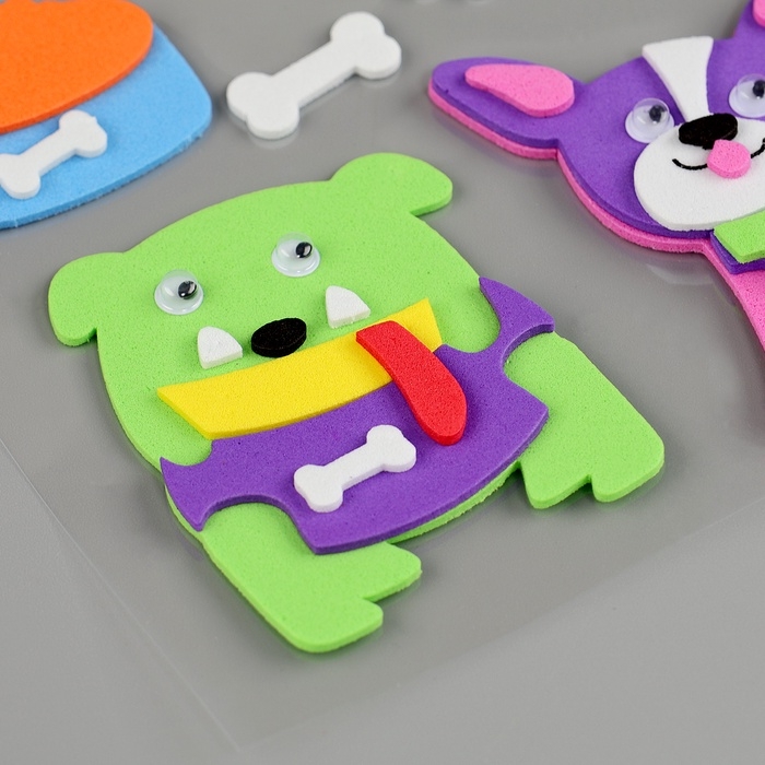 Набор наклеек из EVA "Собачки", 9 шт