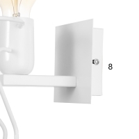 Бра "Человечек" E27 40Вт белый 11х20х17 см Бра "Человечек" E27 40Вт белый 11х20х17 см