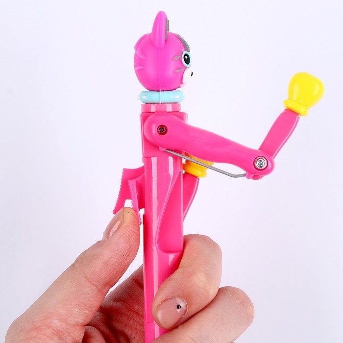 Прикол ручка &laquo;Котик&raquo;, боксёр, цвета МИКС