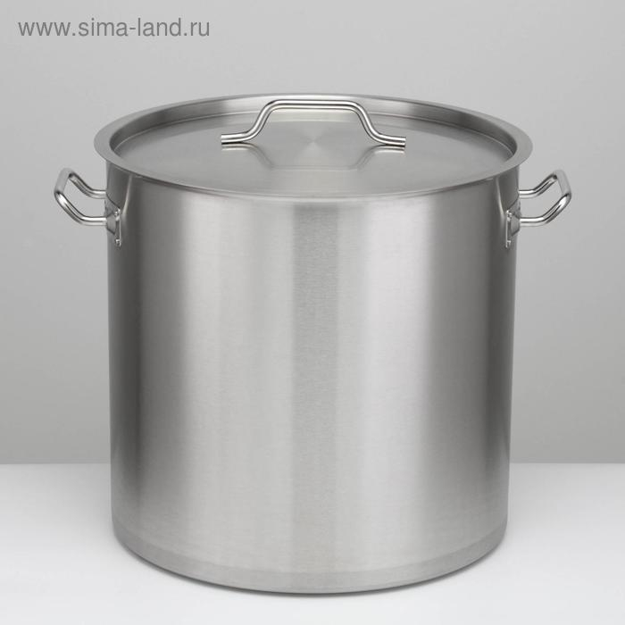 Котёл, 50 л, d=40 см, h=40 см, металлическая крышка, капсульное дно, индукция, нержавеющая сталь