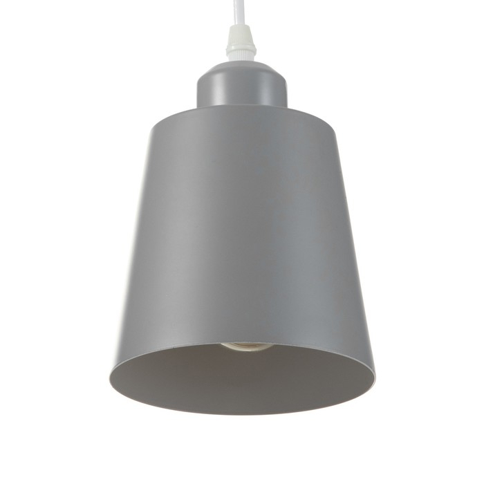 Светильник BayerLux Подвес Светильник BayerLux Подвес "Цилиндр" 1x40Вт E27 серый 13х13х16-96 см