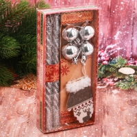 Новогодние витые свечи с декором &laquo;Удачного Нового года!&raquo;, на Новый Год, набор