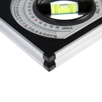 Угломер-уровень магнитный ТУНДРА, фрезерованный, 1 глазок