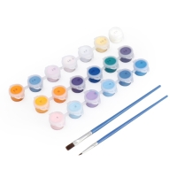 Новогодняя картина по номерам на холсте с подрамником &laquo;Новый год! Кролик с фонариком&raquo;, 20 &times; 30 см