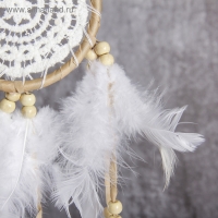 Ловец снов с кружевом "Дуновение ветра" d=8 см длина 28 см Ловец снов с кружевом "Дуновение ветра" d=8 см длина 28 см