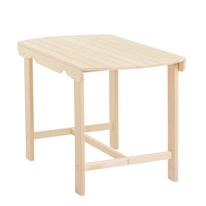 Стол, 120×63×73см, из липы, с закругленными краями, Экстра Стол, 120×63×73см, из липы, с закругленными краями, Экстра