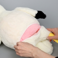 Мягкая игрушка &laquo;Фламинго&raquo; с пледом, 95 см, цвет белый