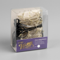 Гирлянда «Мишура» 10 м роса, IP20, серебристая нить, 200 LED, свечение белое, 12 В Гирлянда «Мишура» 10 м роса, IP20, серебристая нить, 200 LED, свечение белое, 12 В