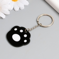 Брелок акрил "Лапка чёрная" 4х4,5 см Брелок акрил "Лапка чёрная" 4х4,5 см