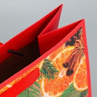 Пакет подарочный новогодний крафтовый квадратный &laquo;Мечты&raquo;, 30 х 30 х 12 см, Новый год