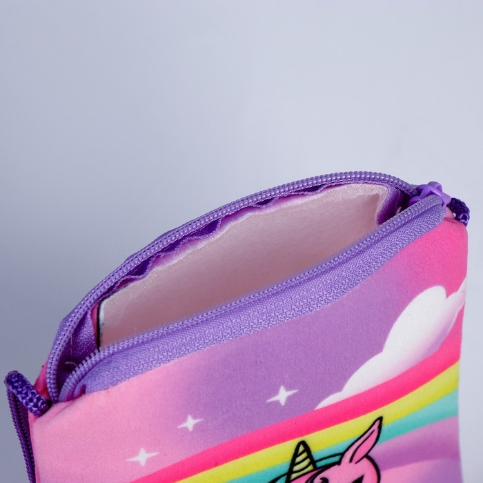 Сумка детская плюшевая Сумка детская плюшевая "Единорожка" плоская