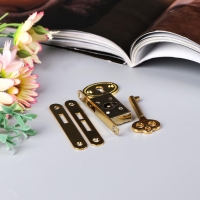 Замок для шкатулки "С ключиком" 5 предметов в наборе 1х5,5 см С-303 Замок для шкатулки "С ключиком" 5 предметов в наборе 1х5,5 см С-303