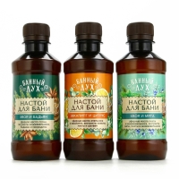 Подарочный набор БАННЫЙ ДУХ &laquo;С лёгким паром&raquo;, настой для бани, 3х250 мл, Новый Год
