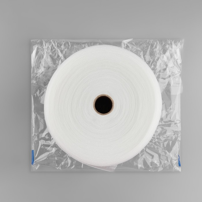 Шторная лента трубная, органза, 10 см, 50 &plusmn; 1 м, цвет прозрачный