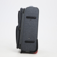 Чемодан средний 52 л (M), отдел на молнии, кодовый замок, с расширением, цвет серый