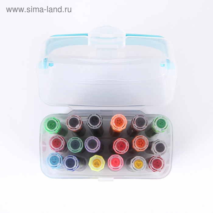 Фломастеры, 18 цветов, толстые, с печатью, вентилируемый колпачок, МИКС