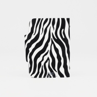 Визитница на кнопке, 24 карты, цвет белый/чёрный