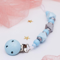 Подарочный набор: держатель для соски-пустышки и грызунок-прорезыватель &laquo;Малыш&raquo;