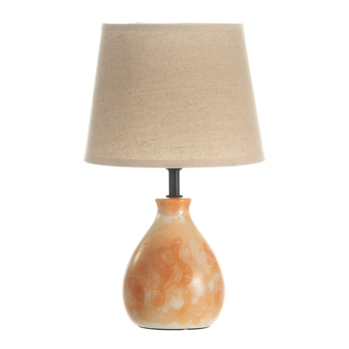 Настольная лампа "Адара" Е14 40Вт оранжевый 20х20х33см RISALUX