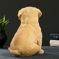 Садовая фигура из полистоуна &laquo;Щенок лабрадора&raquo;, 17&times;12&times;20 см