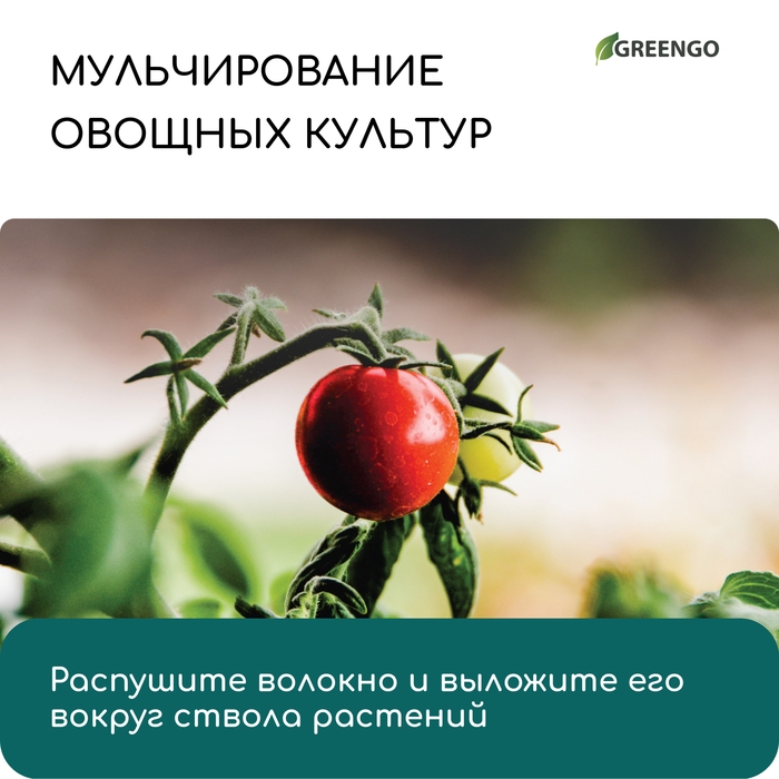 Кокосовое волокно, для мульчирования, 4 л, Greengo Кокосовое волокно, для мульчирования, 4 л, Greengo