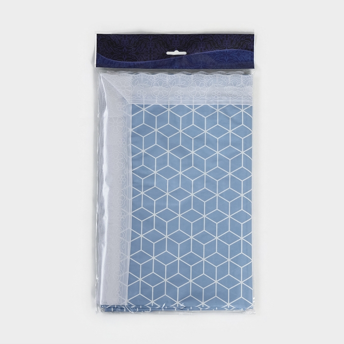 Скатерть на нетканой основе многоразовая с кружевом «Колорит», 135×200(+/-5) см, цвет микс Скатерть на нетканой основе многоразовая с кружевом «Колорит», 135×200(+/-5) см, цвет микс